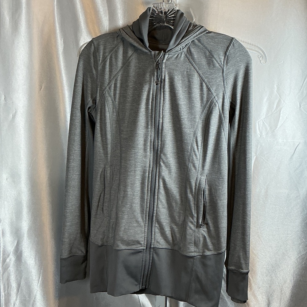 lululemon athletica Charcoal Men's‎ Hooded Jacket A0477